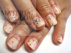 【ソフトジェルネイル】７/３　ナチュラルドット