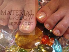 【ソフトジェルネイル　ＦＯＯＴ】６/２７　ホログラムアート　続き